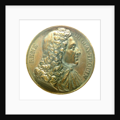 Medal commemorating Admiral René Duguay-Trouin (1673-1736) by Armand Auguste Caqu