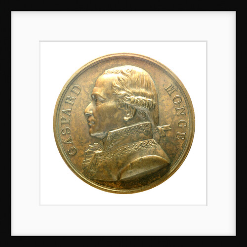Medal commemorating Admiral Gaspard Monge (1746-1818); obverse by J.E. Gatteaux