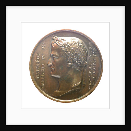 Medal commemorating the translation of the body of Napoleon from St Helena to Les Invalides, 1840; obverse by Emile Rogat