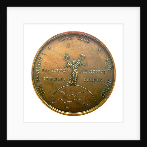 Medal commemorating the Baltic and Black Sea naval memorial, 1854-5; reverse by unknown