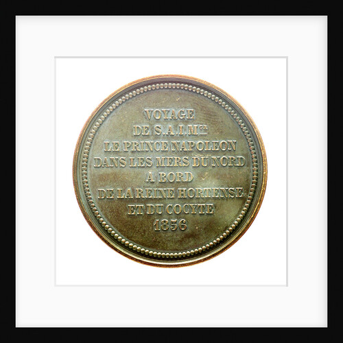 Medal commemorating the voyage of Prince Jérôme Napoleon, 1856 by Aristide Barr