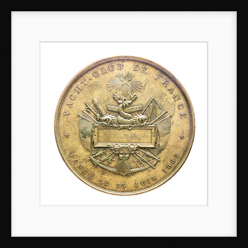 Medal commemorating the Yacht Club of France; obverse by A. Hamel