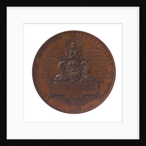 Medal commemorating the International Maritime Exhibition, Havre, 1868; reverse by C. Trotin