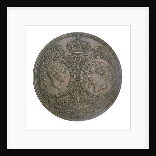 Medal commemorating the International Maritime Exhibition, Havre, 1868; obverse by A. Hamel