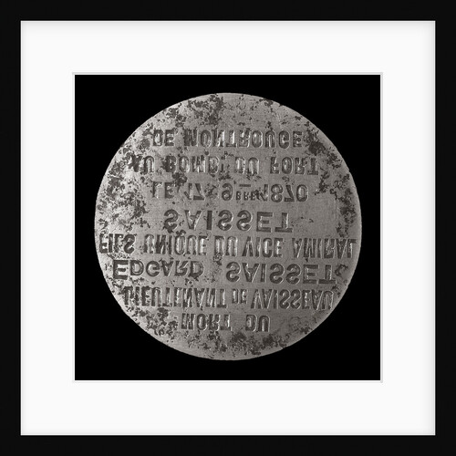 Medal die commemorating the siege of Paris and death of Lieutenant Edgard Saisset, 1870; obverse by unknown