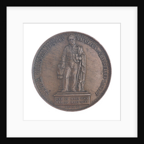 Medal commemorating  Admiral Justin-Napoleon Chasseloup-Laubat (1805-1873); obverse by A. Desaide