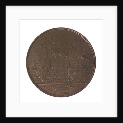 Medal commemorating the defence of Guadeloupe, 1721; reverse by J. Duvivier