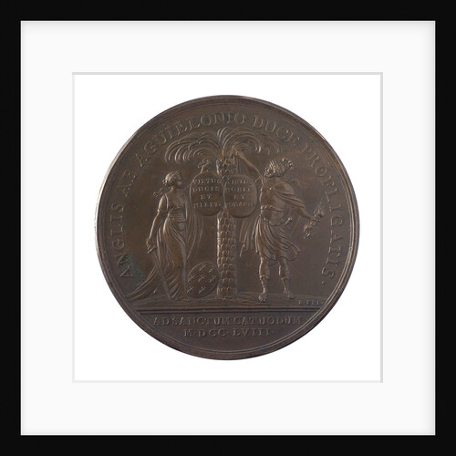 Medal commemorating the action at Saint Cast, 1758; reverse by J.C. Roettier