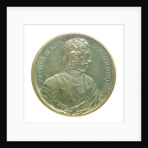 Medal commemorating the death of Czar Peter I, 1725; obverse by J. Dassier