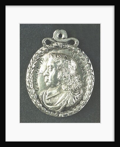 Medal commemorating Admiral General George Monk (1608-70): 1st Duke of Albemarle; obverse by unknown