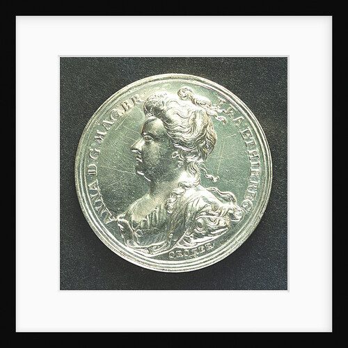Medal commemorating Barcelona relieved, 1706; obverse by J. Croker