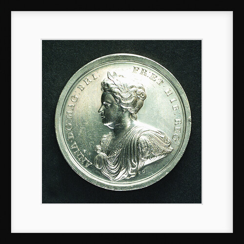 Medal commemorating the Peace of Utrecht, 1713; obverse by J. Croker