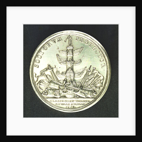 Medal commemorating the action off Cape Passaro, 1718; reverse by J. Croker