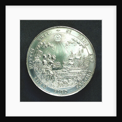 Medal commemorating the landing of King Charles II at Dover, 1660; reverse by J. Roettier