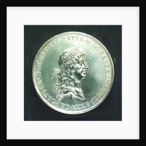 Naval reward medal commemorating the Battle of Lowestoft, 1665; obverse by J. Roettier