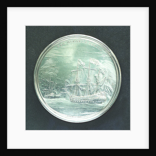 Medal commemorating the Battle of Lowestoft, 1665; reverse by J. Roettier