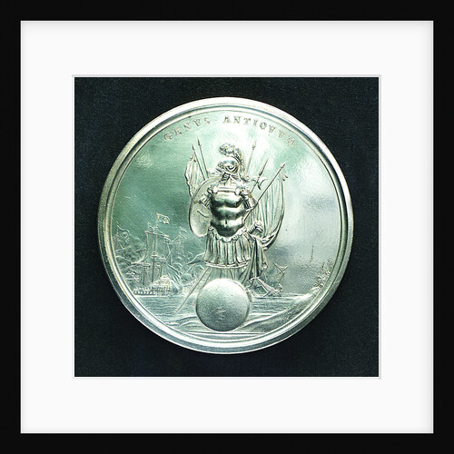Medal commemorating the Battle of Lowestoft, 1665; reverse by J. Roettier