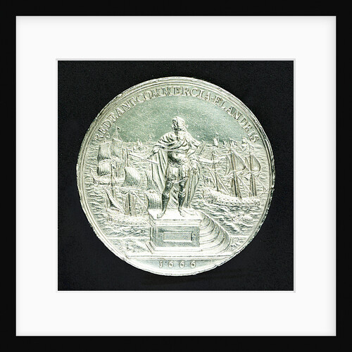 Medal commemorating the proposed commercial treaty with Spain; reverse by J. Roettier