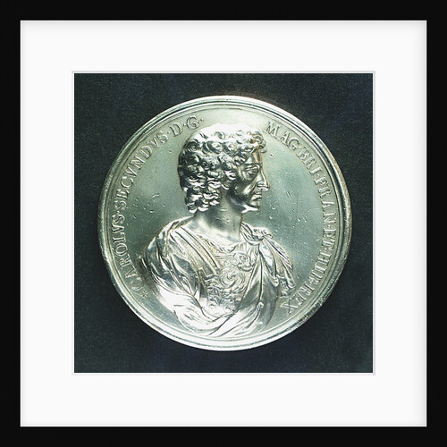 Medal commemorating Christ's Hospital; obverse by J. Roettier