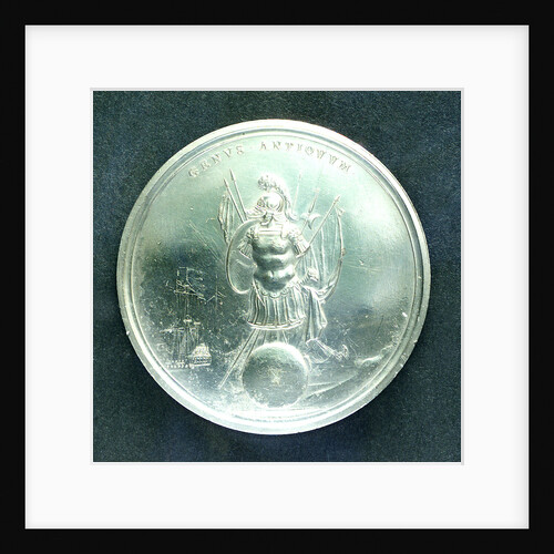 Naval and military reward medal; reverse by J. Roettier