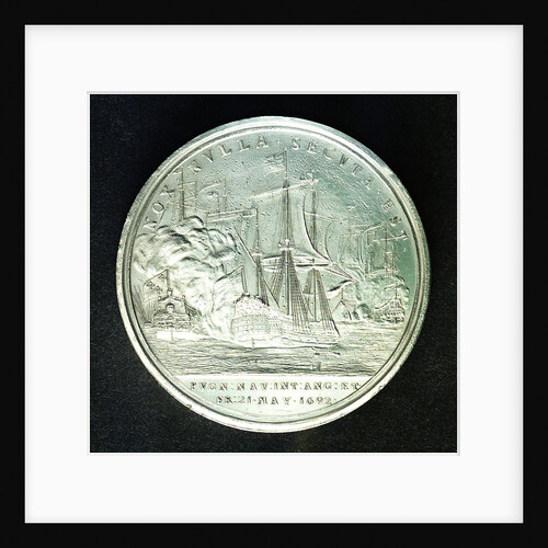 Medal commemorating the Battle of La Hogue, 1692; reverse by J. Roettier
