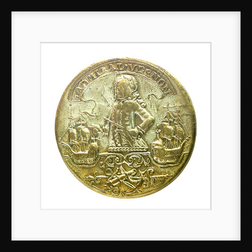 Button commemorating Admiral Edward Vernon (1684-1757); obverse by unknown