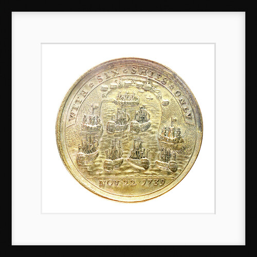 Medal commemorating Admiral Edward Vernon (1684-1757) and the capture of Porto Bello, 1739; reverse by unknown