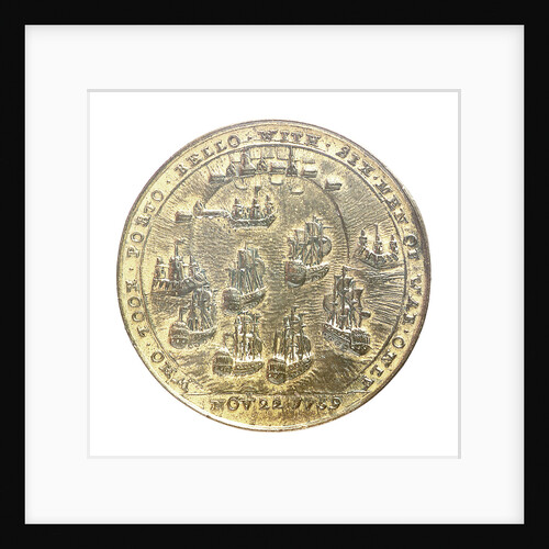 Medal commemorating Admiral Edward Vernon (1684-1757) and the capture of Porto Bello, 1739; reverse by unknown