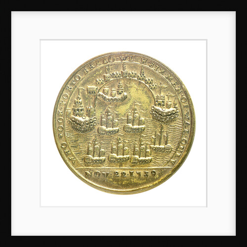 Medal commemorating Admiral Edward Vernon (1684-1757) and the capture of Porto Bello, 1739; reverse by unknown