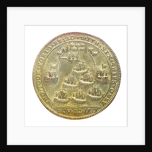 Medal commemorating Admiral Edward Vernon (1684-1757) and the capture of Porto Bello, 1739; reverse by unknown