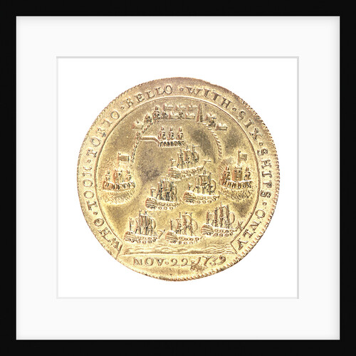 Medal commemorating Admiral Edward Vernon (1684-1757) and the capture of Porto Bello, 1739; reverse by Unknown