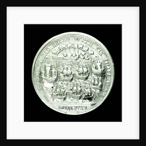 Medal commemorating Admiral Edward Vernon (1684-1757) and the capture of Porto Bello, 1739; reverse by Unknown