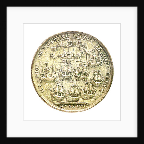 Medal commemorating Admiral Edward Vernon (1684-1757) and the capture of Porto Bello, 1739; reverse by unknown