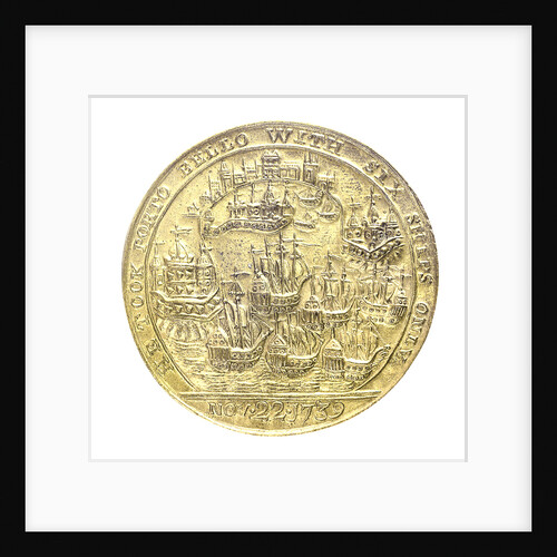 Medal commemorating Admiral Edward Vernon (1684-1757) and the capture of Porto Bello, 1739; reverse by unknown