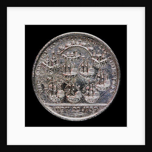 Medal commemorating Admiral Edward Vernon (1684-1757) and the capture of Porto Bello, 1739; reverse by Unknown