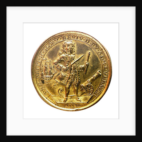 Medal commemorating Admiral Edward Vernon (1684-1757) and the capture of Porto Bello, 1739; obverse by I. Giles