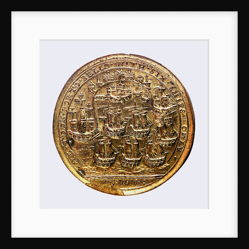 Medal commemorating Admiral Edward Vernon (1684-1757) and the capture of Porto Bello, 1739; reverse by I. Giles