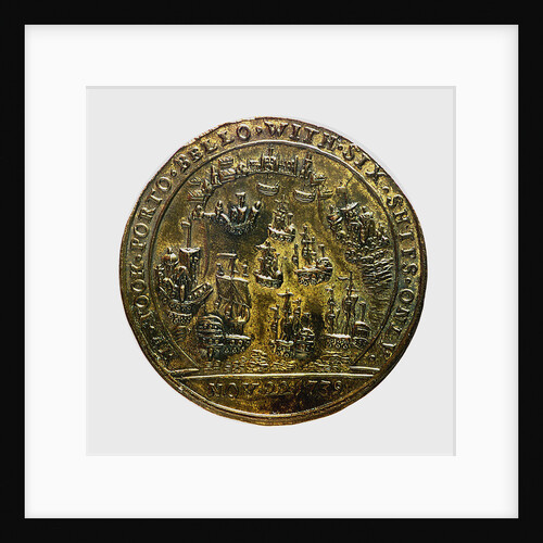 Medal commemorating Admiral Edward Vernon (1684-1757) and the capture of Porto Bello, 1739; reverse by unknown