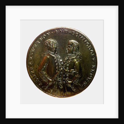 Medal commemorating Admiral Edward Vernon (1684-1757) and the capture of Porto Bello, 1739; obverse by unknown
