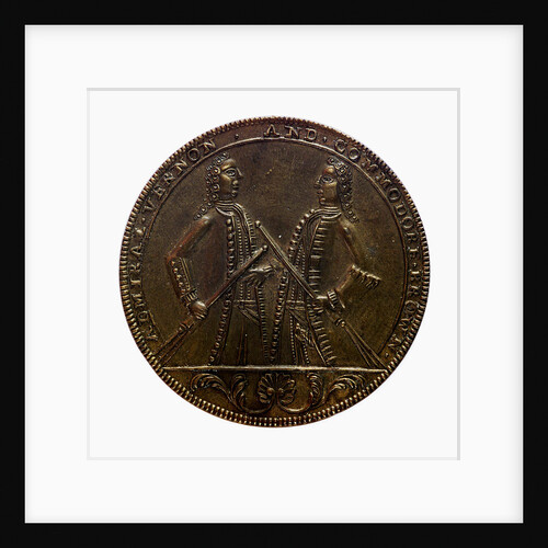 Medal commemorating Admiral Edward Vernon (1684-1757) and the capture of Porto Bello, 1739; obverse by unknown
