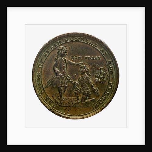 Medal commemorating Admiral Edward Vernon (1684-1757) and the capture of Porto Bello, 1739; obverse by unknown