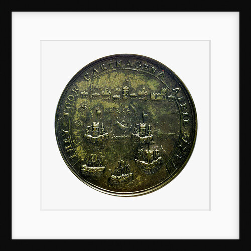 Medal commemorating Vernon's attack on Cartagena, 1741; reverse by unknown