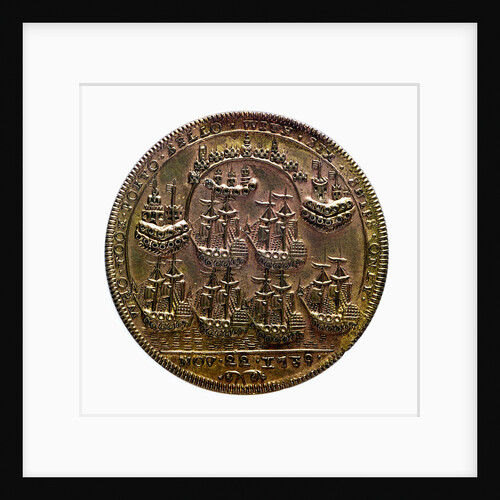 Medal commemorating Admiral Edward Vernon (1684-1757) and the capture of Porto Bello, 1739; reverse by unknown