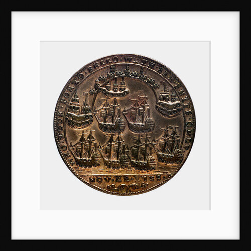 Medal commemorating Admiral Edward Vernon (1684-1757) and the capture of Porto Bello, 1739; reverse by unknown