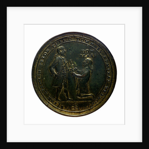 Medal commemorating Admiral Edward Vernon (1684-1757) and the capture of Porto Bello, 1739; obverse by G. Bradbury
