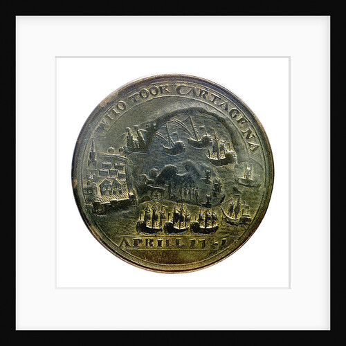 Medal commemorating Vernon's attack on Cartagena, 1741; reverse by unknown