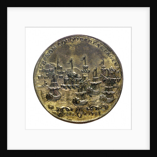 Medal commemorating Vernon's attack on Cartagena and proposed attack on Havana, 1741; reverse by unknown