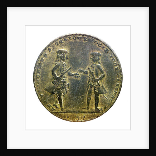 Medal commemorating Admiral Edward Vernon (1684-1757) and Admiral Sir Chaloner Ogle (1681?-1750), the attack on Cartagena, 1741; obverse by unknown