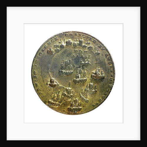 Medal commemorating Admiral Edward Vernon (1684-1757) and Admiral Sir Chaloner Ogle (1681?-1750), the attack on Cartagena, 1741; reverse by Unknown