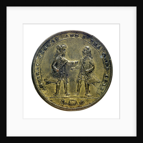 Medal commemorating Admiral Edward Vernon (1684-1757) and Admiral Sir Chaloner Ogle (1681?-1750), the attack on Cartagena, 1741; obverse by Unknown